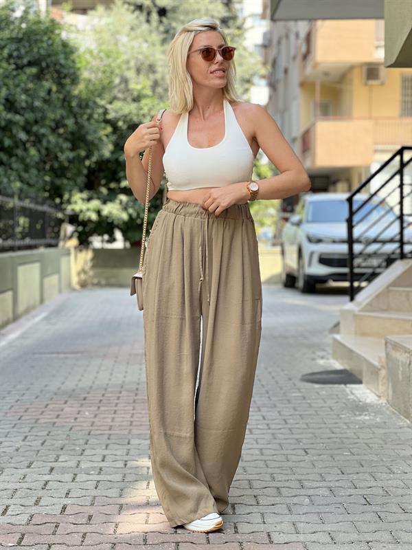 POO YEŞİL BOL PANTOLON 