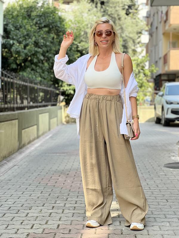 POO YEŞİL BOL PANTOLON 
