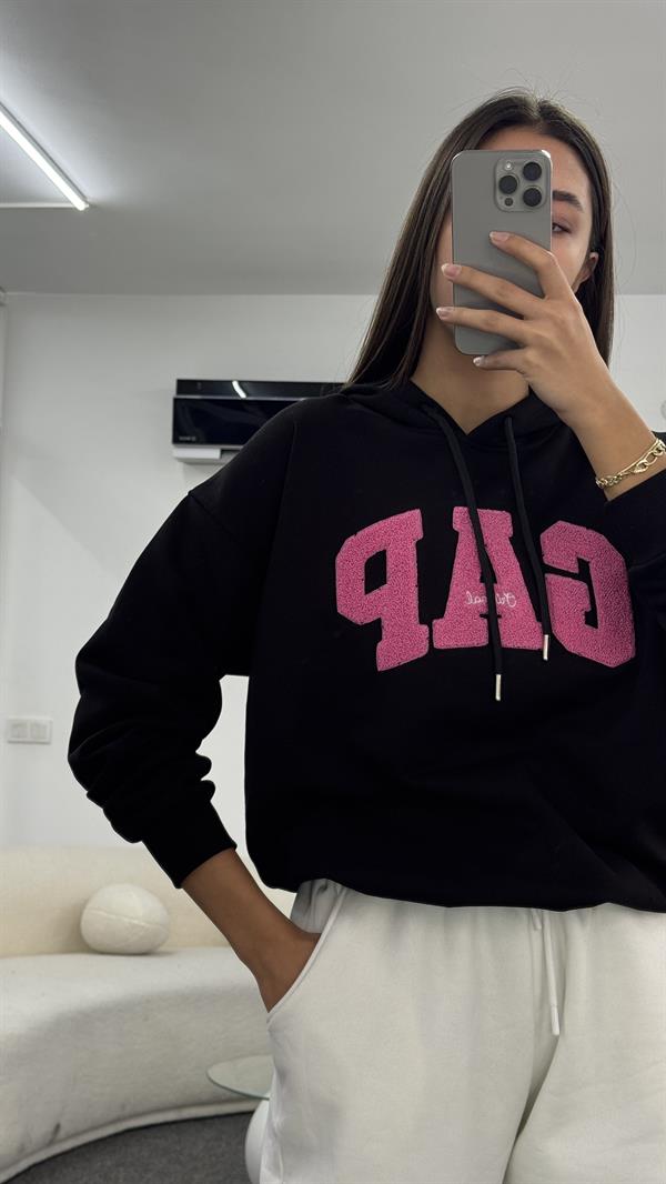 RELİS SİYAH SWEATSHIRT