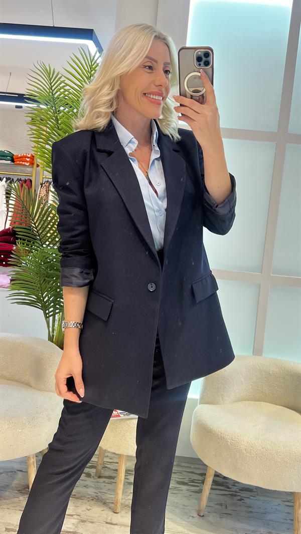 ROS LACİVERT BLAZER CEKET