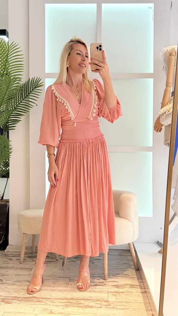 SALSH PEMBE ETEKLİ TAKIM 