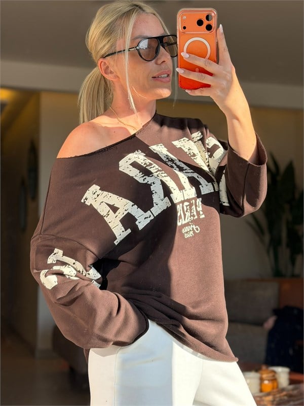 SEYNA KAHVE SWEATSHIRT