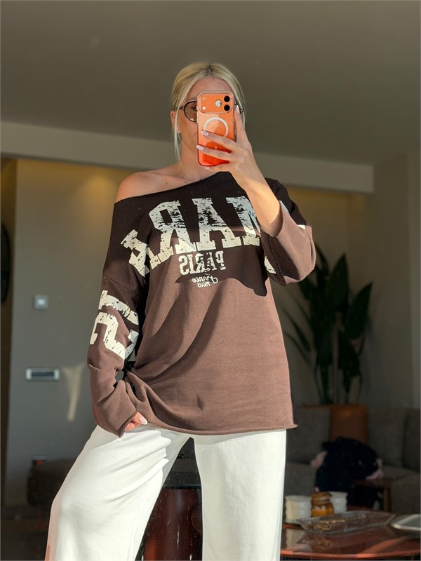 SEYNA KAHVE SWEATSHIRT