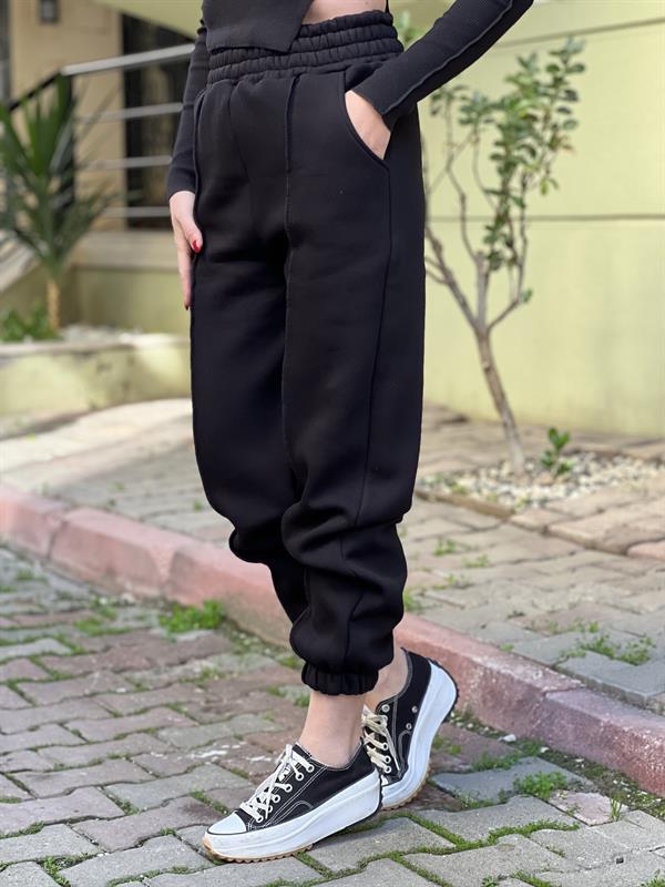 SİYAH 3 İPLK EŞOFMAN