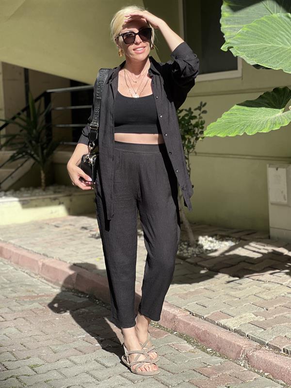 PLENTY SİYAH GÖMLEKLİ TAKIM