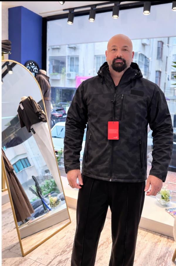 SİYAH KAMUFLAJ CEKET