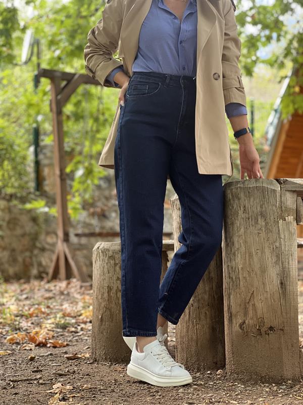 STAR LACİVERT MOM JEAN