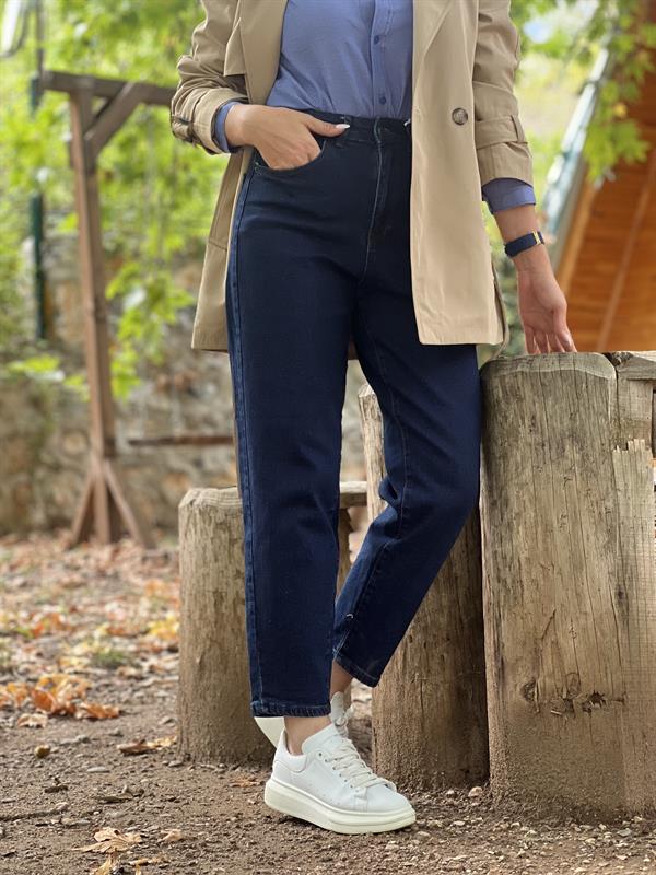 STAR LACİVERT MOM JEAN