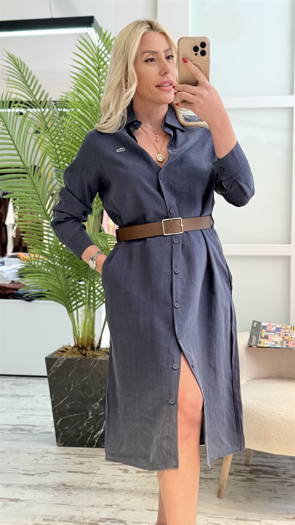 STEFF İNDİGO MAVİ  ELBİSE