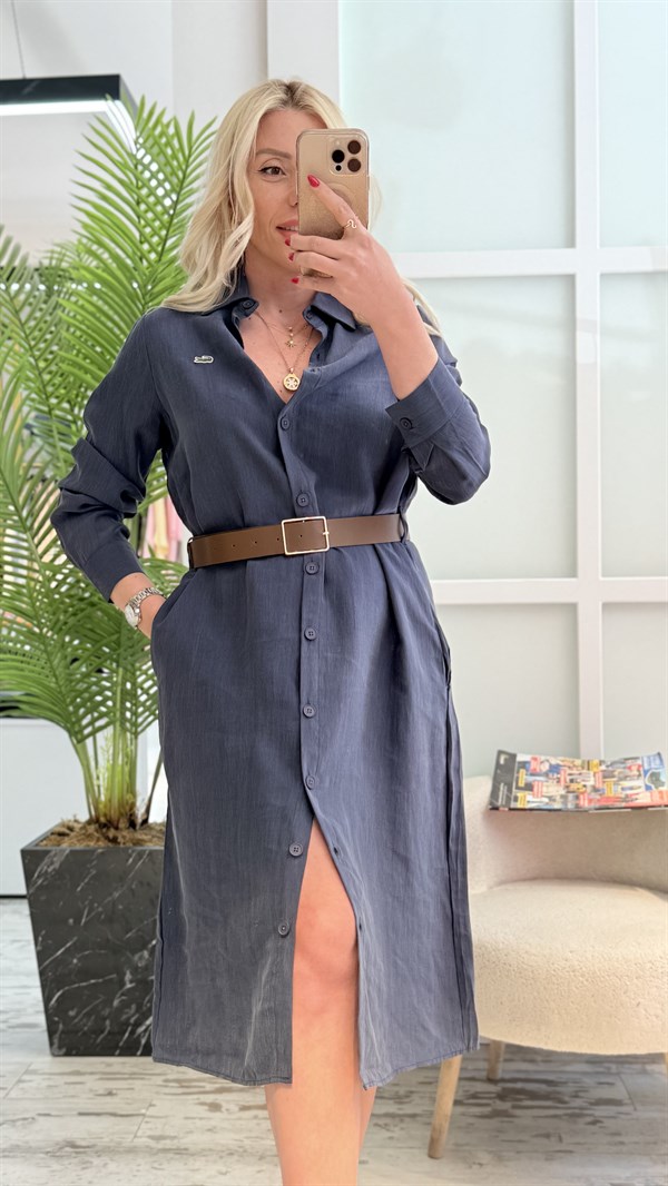 STEFF İNDİGO MAVİ  ELBİSE