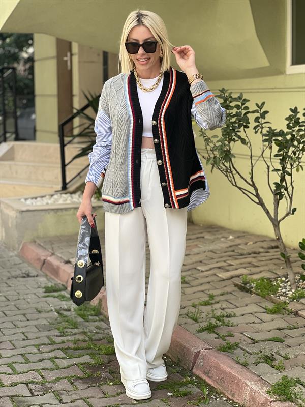 TASARIM GÖMLEKLİ HIRKA