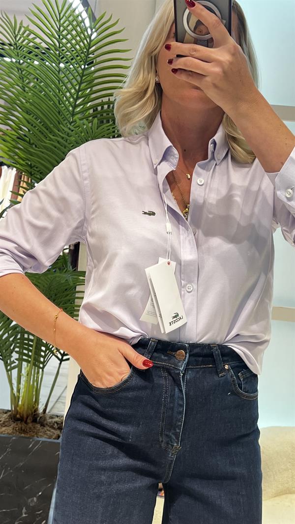 TRUE LAGOSTE LİLA GÖMLEK