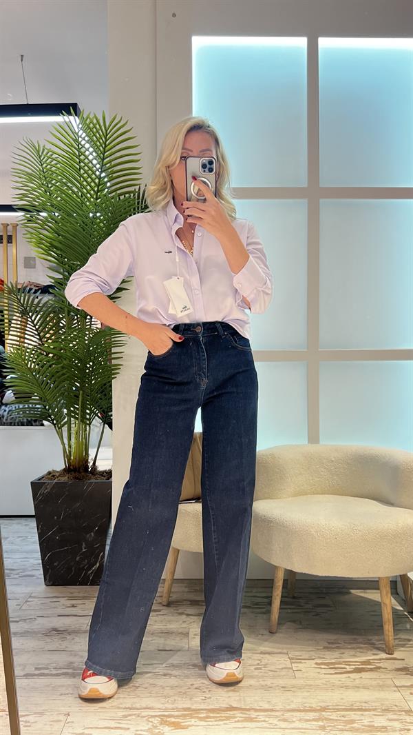 TRUE LAGOSTE LİLA GÖMLEK