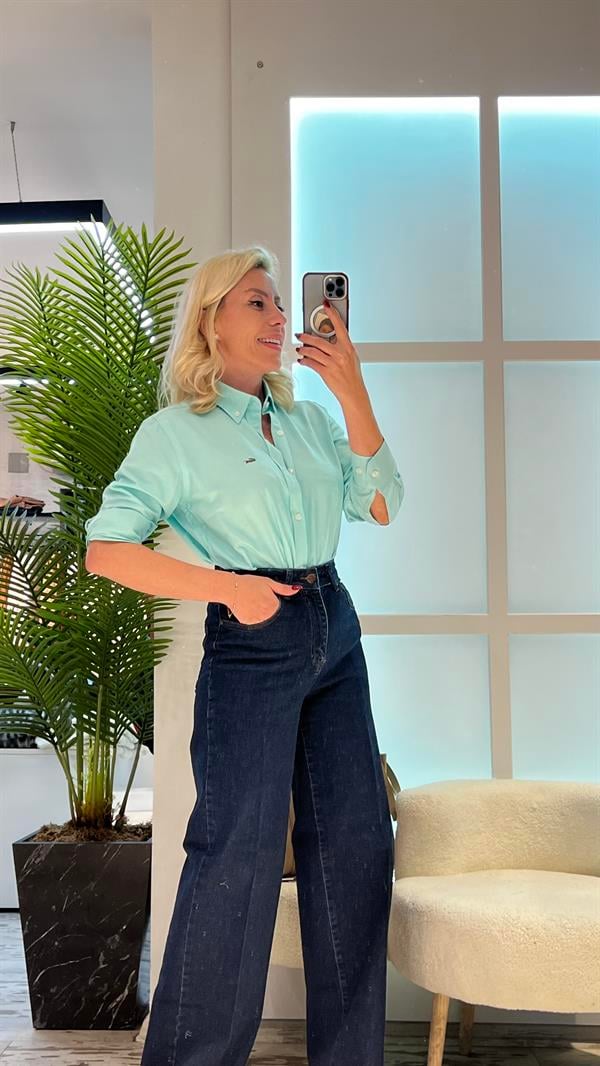 TRUE LAGOSTE SU YEŞİLİ GÖMLEK