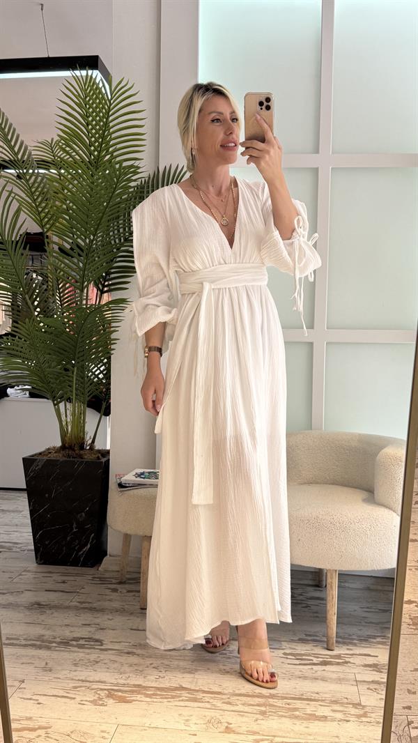 VANESSA HELEN BEYAZ ELBİSE