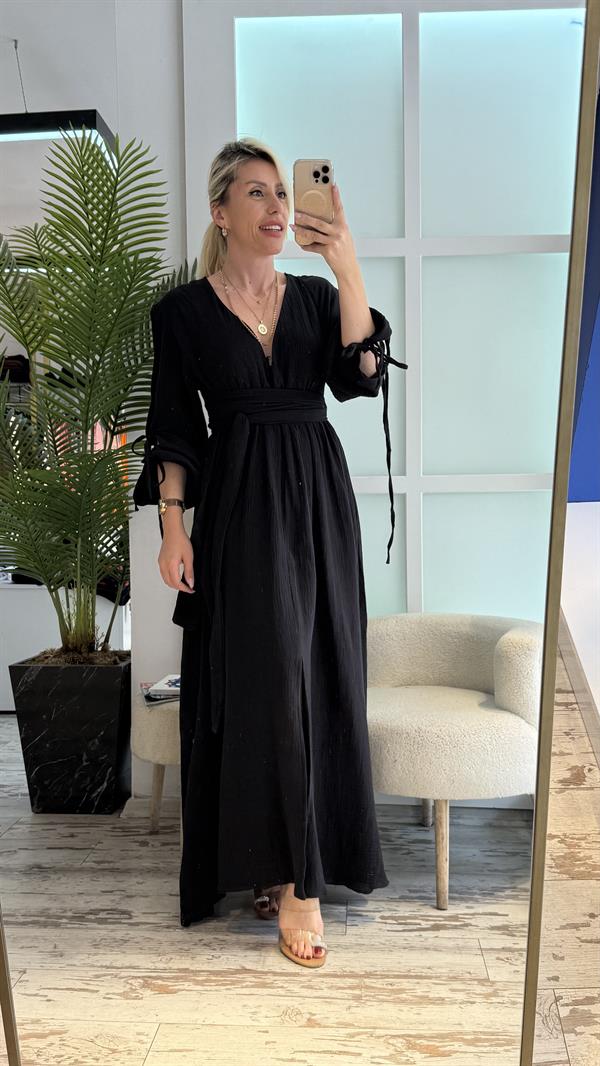 VANESSA HELEN SİYAH ELBİSE 