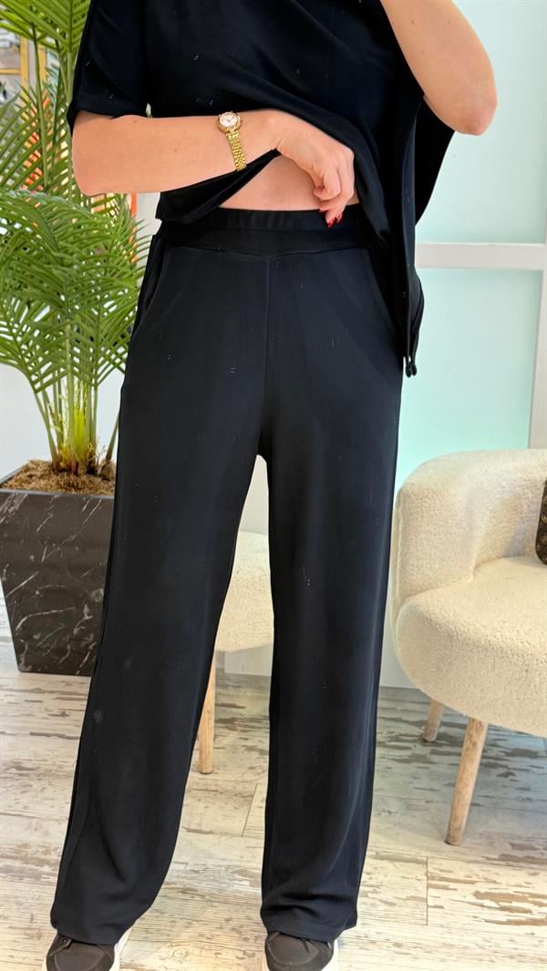 VANOLA OMUZ DETAYLI LACİVERT TAKIM