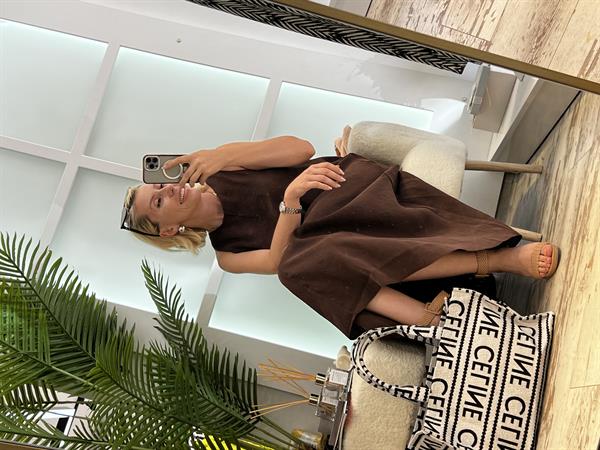 VİSKO KAHVERENGİ ELBİSE