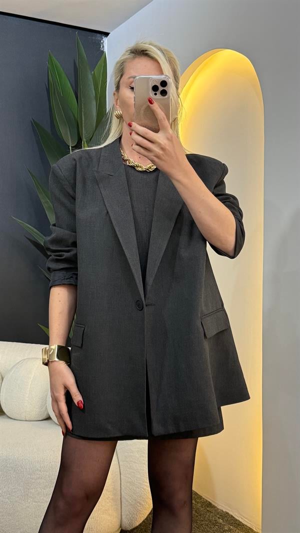 VOLA GRİ BLAZER CEKET