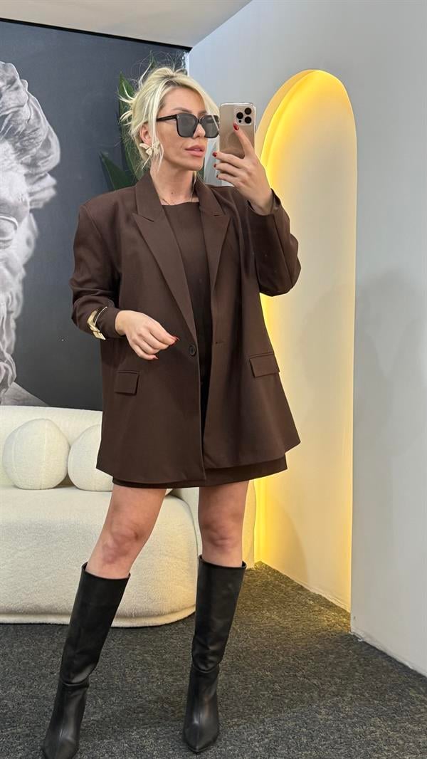 VOLA KAHVERENGİ CEKET