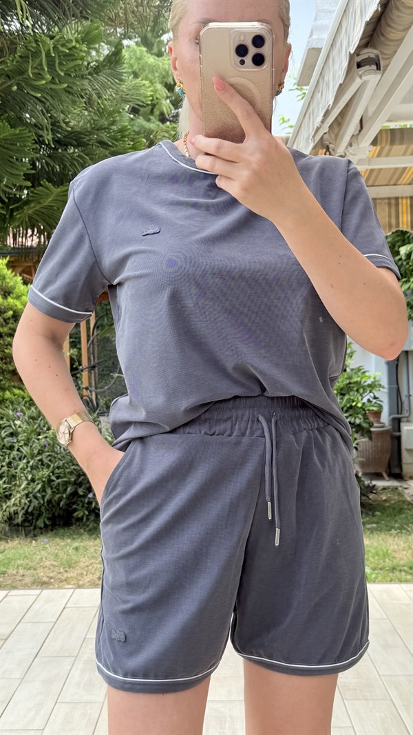 WALLEN GRİ ŞORTLU TAKIM