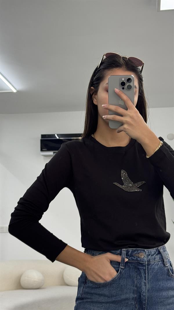 WAYLON SİYAH SWEATSHIRT