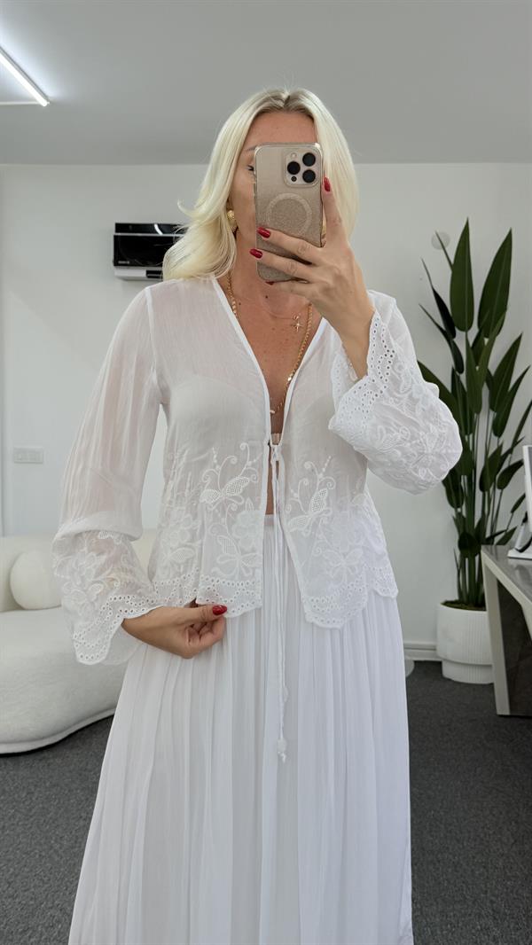 WERRY BEYAZ ETEKLİ TAKIM 