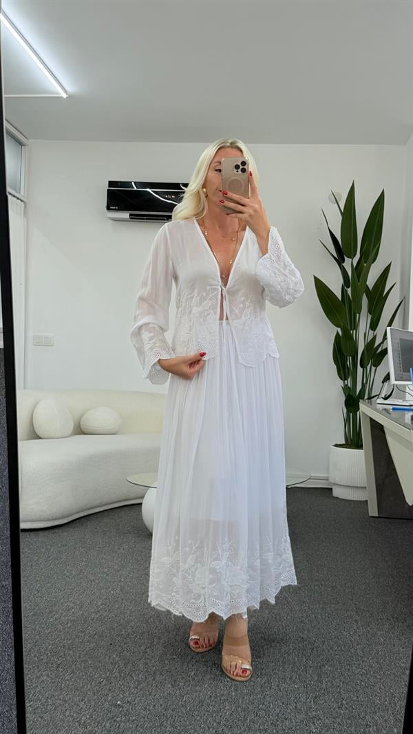 WERRY BEYAZ ETEKLİ TAKIM 