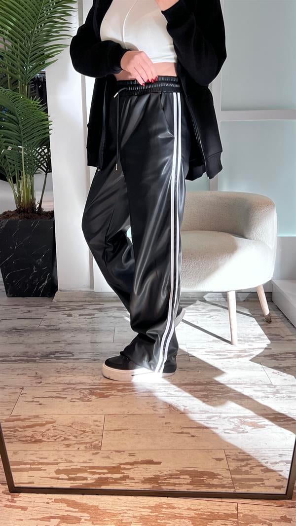 WİNTRİ SİYAH DERİ PANTOLON