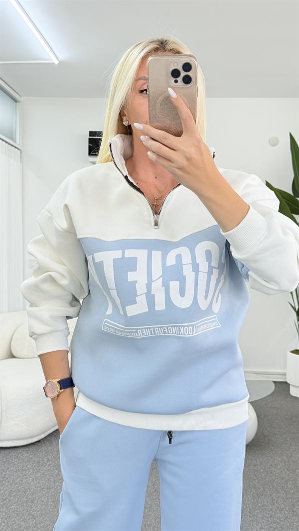 WODY MAVİ SWEATSHIRT