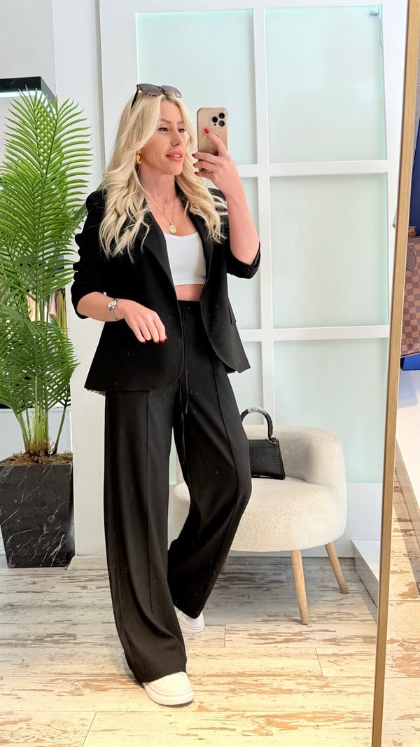 WONESSE SİYAH BLAZER TAKIM