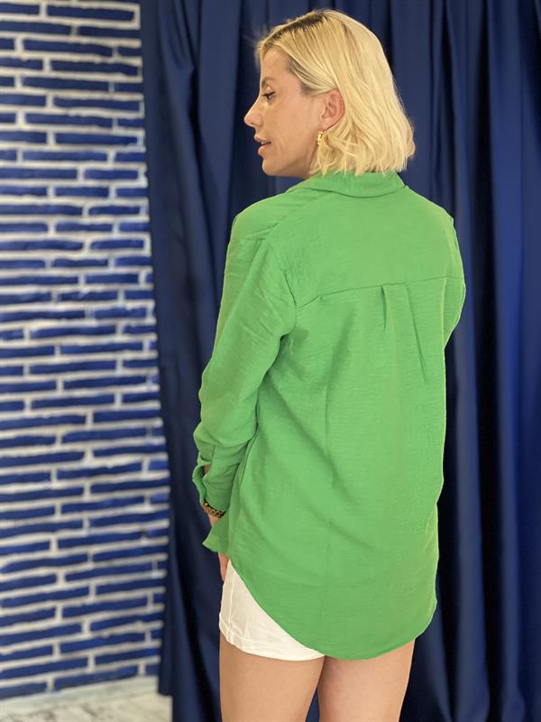 CLEO YEŞİL AA KALİTE GÖMLEK