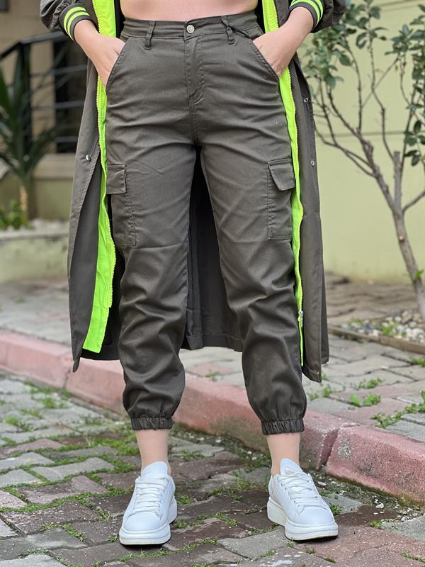 YEŞİL KARGO PANTOLON 