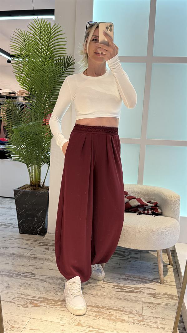 ZELAND BORDO ŞALVAR PANTOLON