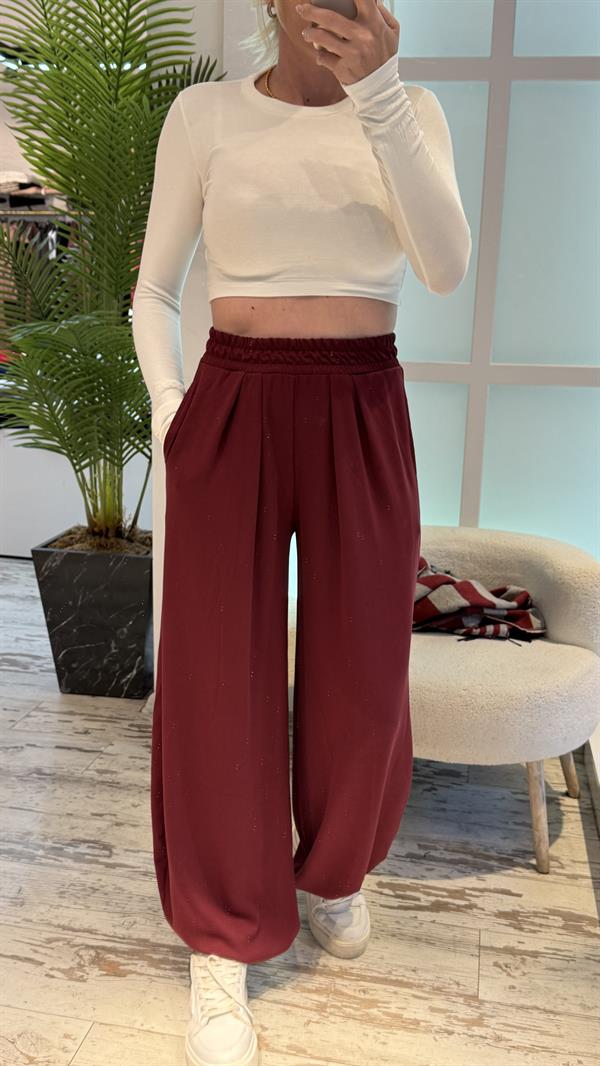 ZELAND BORDO ŞALVAR PANTOLON