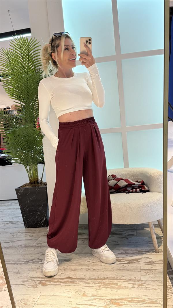 ZELAND BORDO ŞALVAR PANTOLON