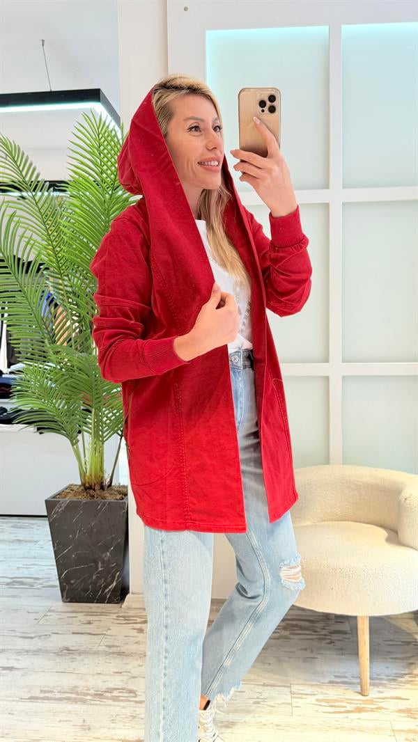 ZOİN KIRMIZI TRENÇ