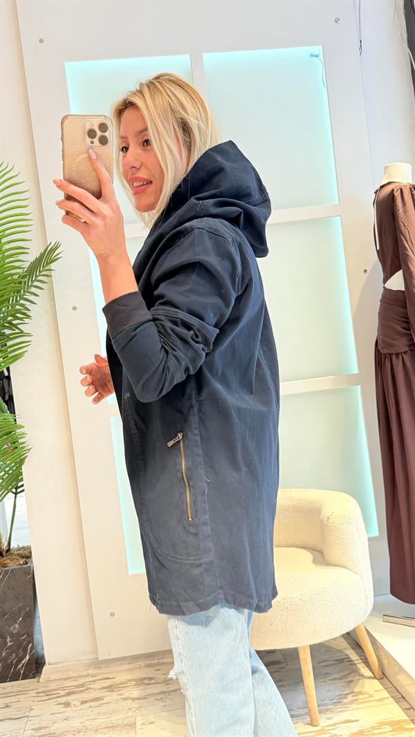 ZOİN LACİVERT TRENÇ