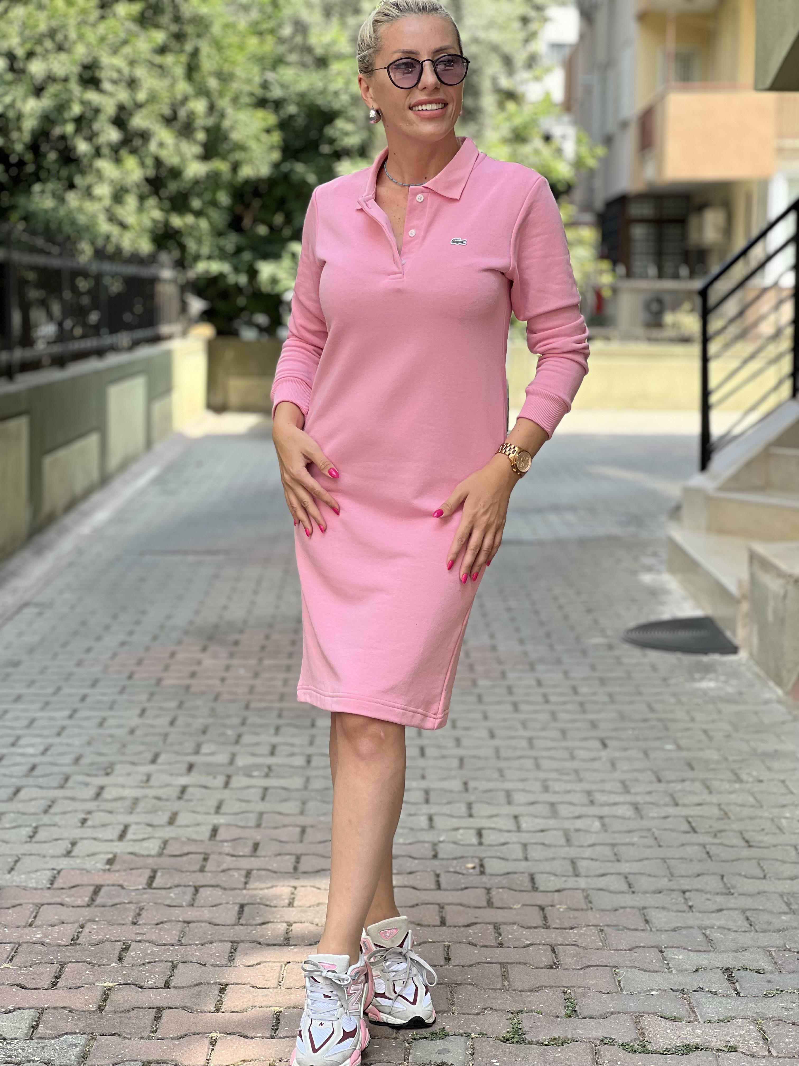 AURORA PEMBE ORJ MARKA ELBİSE