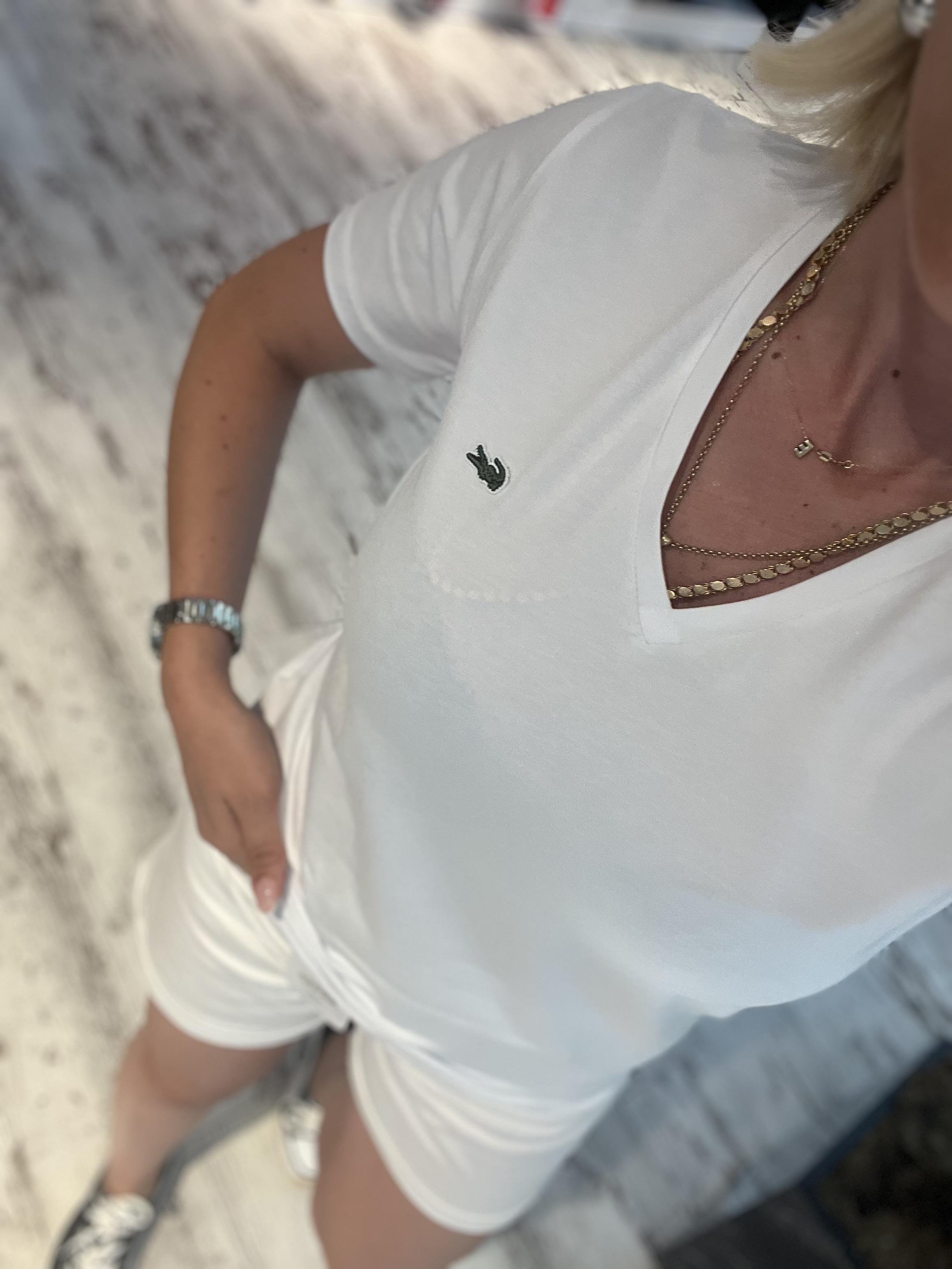 BEYAZ V YAKA TSHRT 