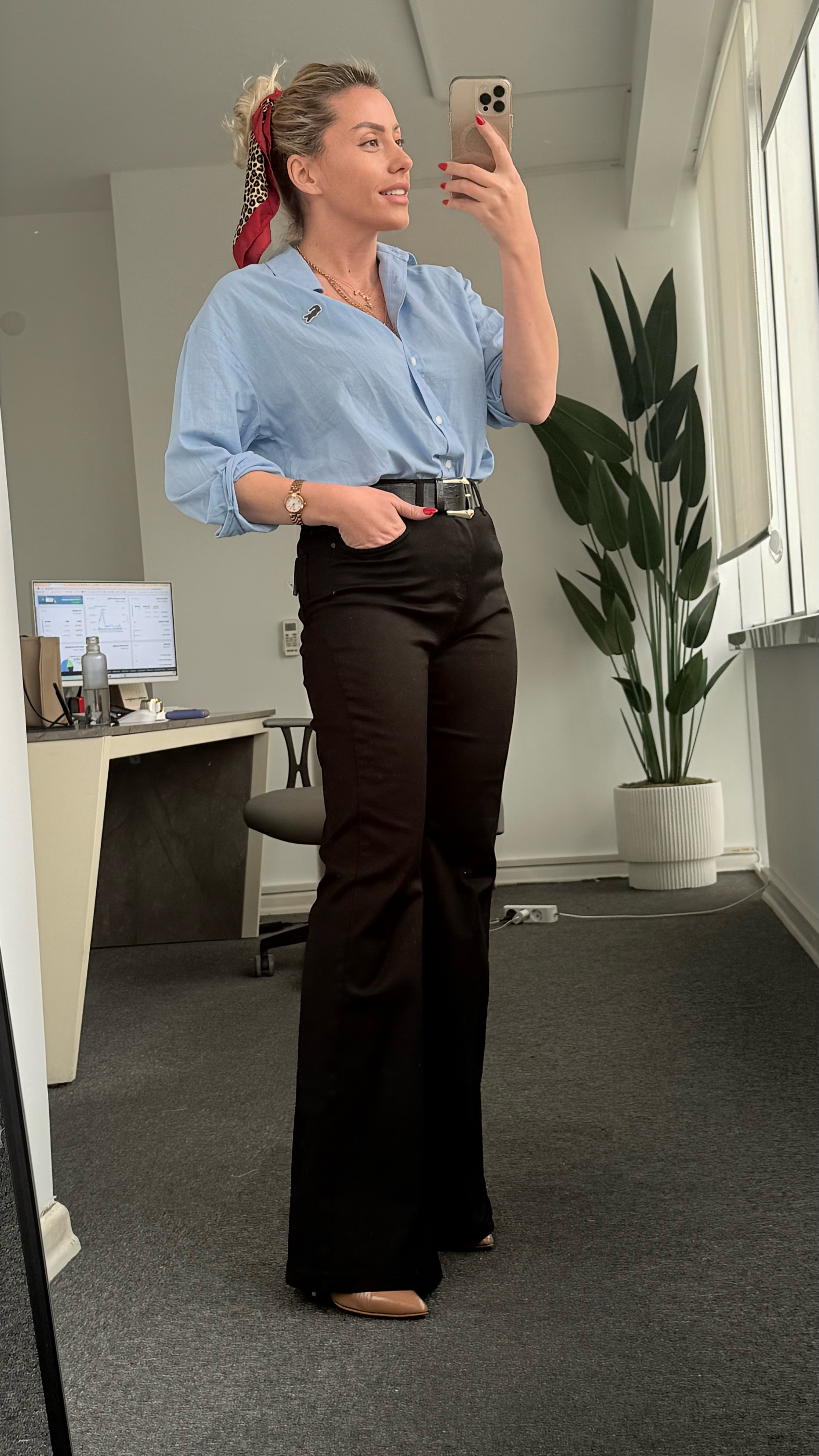 BİELLE SİYAH İSPANYOL JEAN