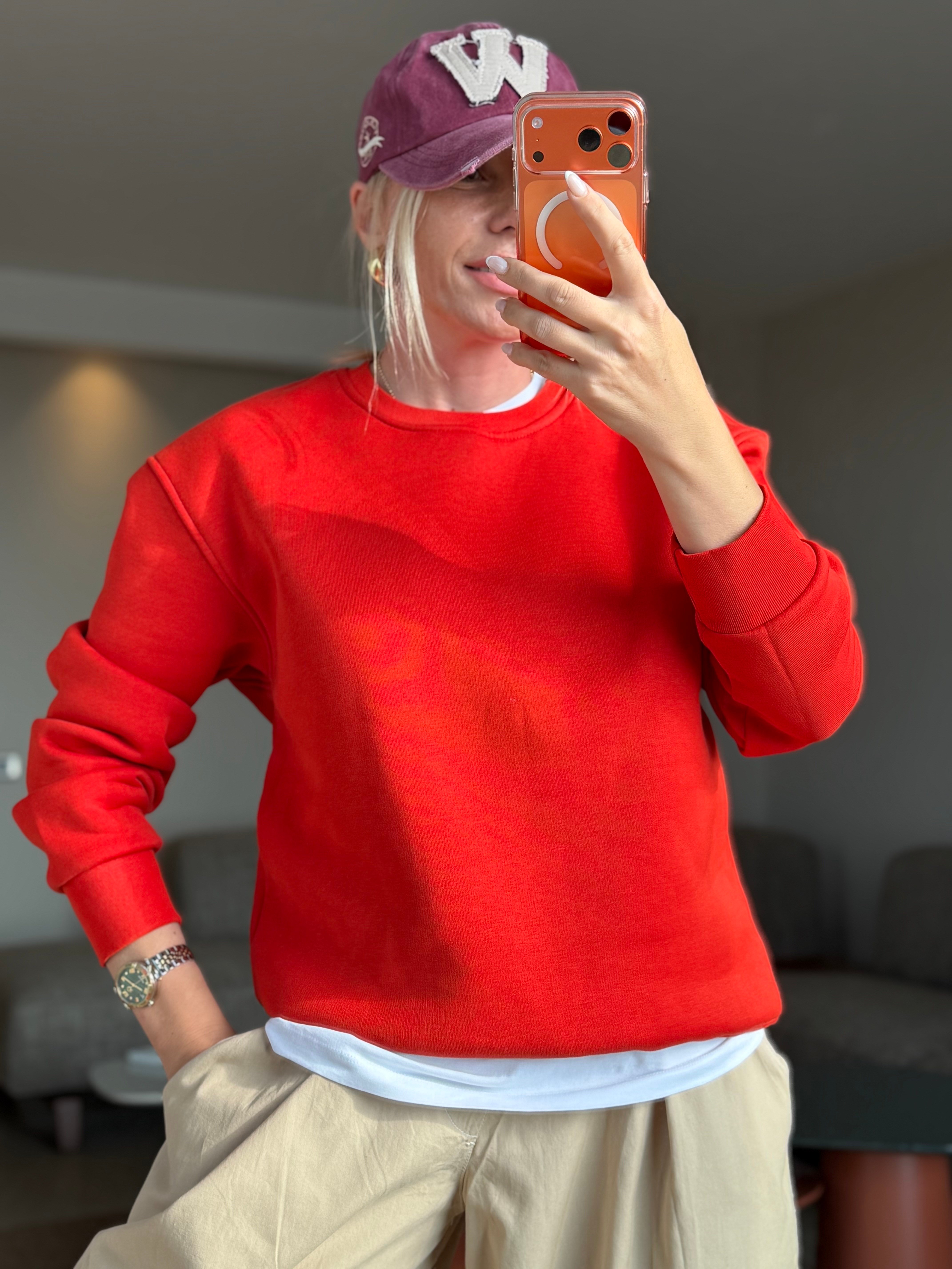 DEVİS TURUNCU SWEATSHIRT