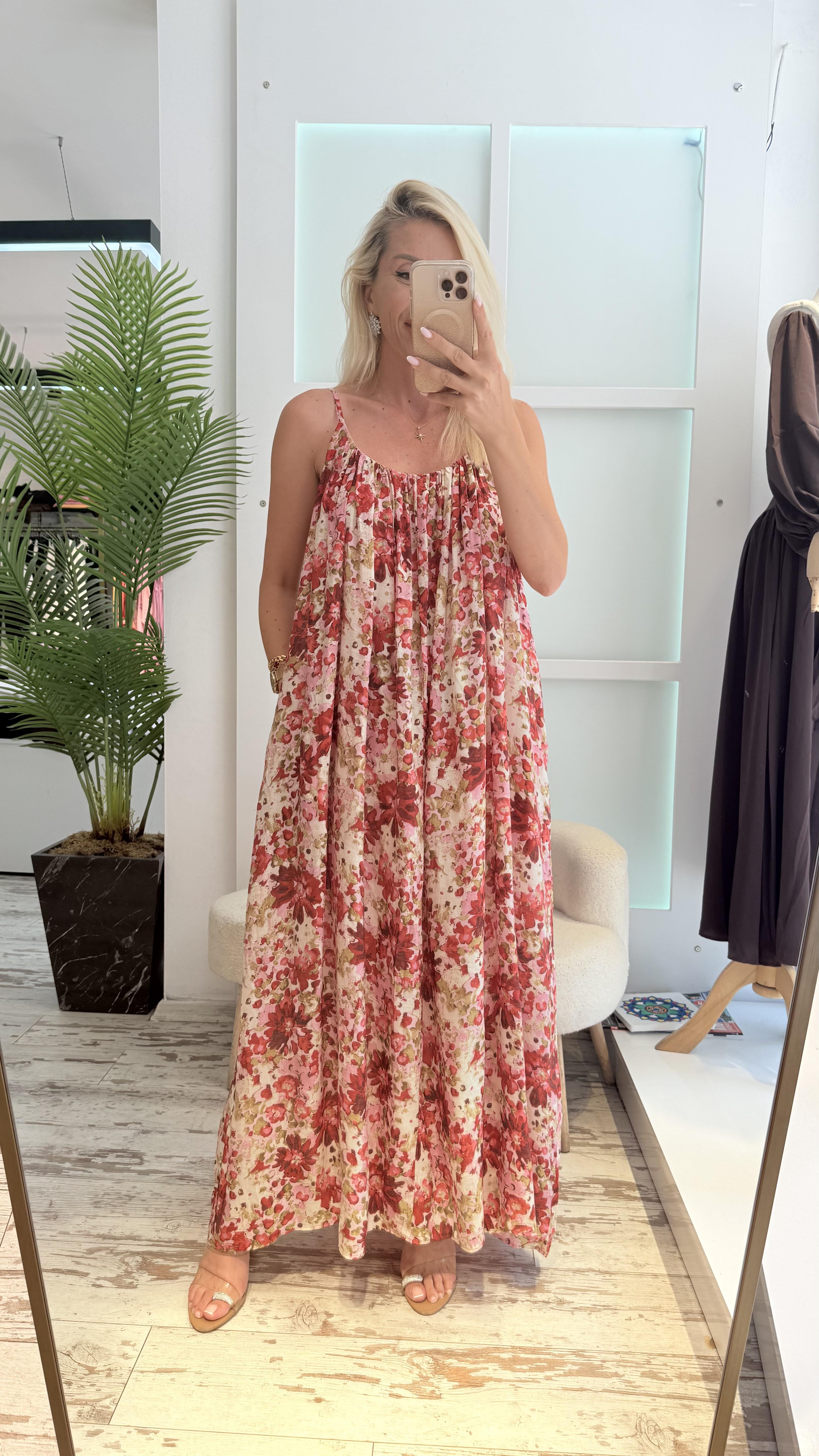 DİRS ÇİÇEKLİ ELBİSE