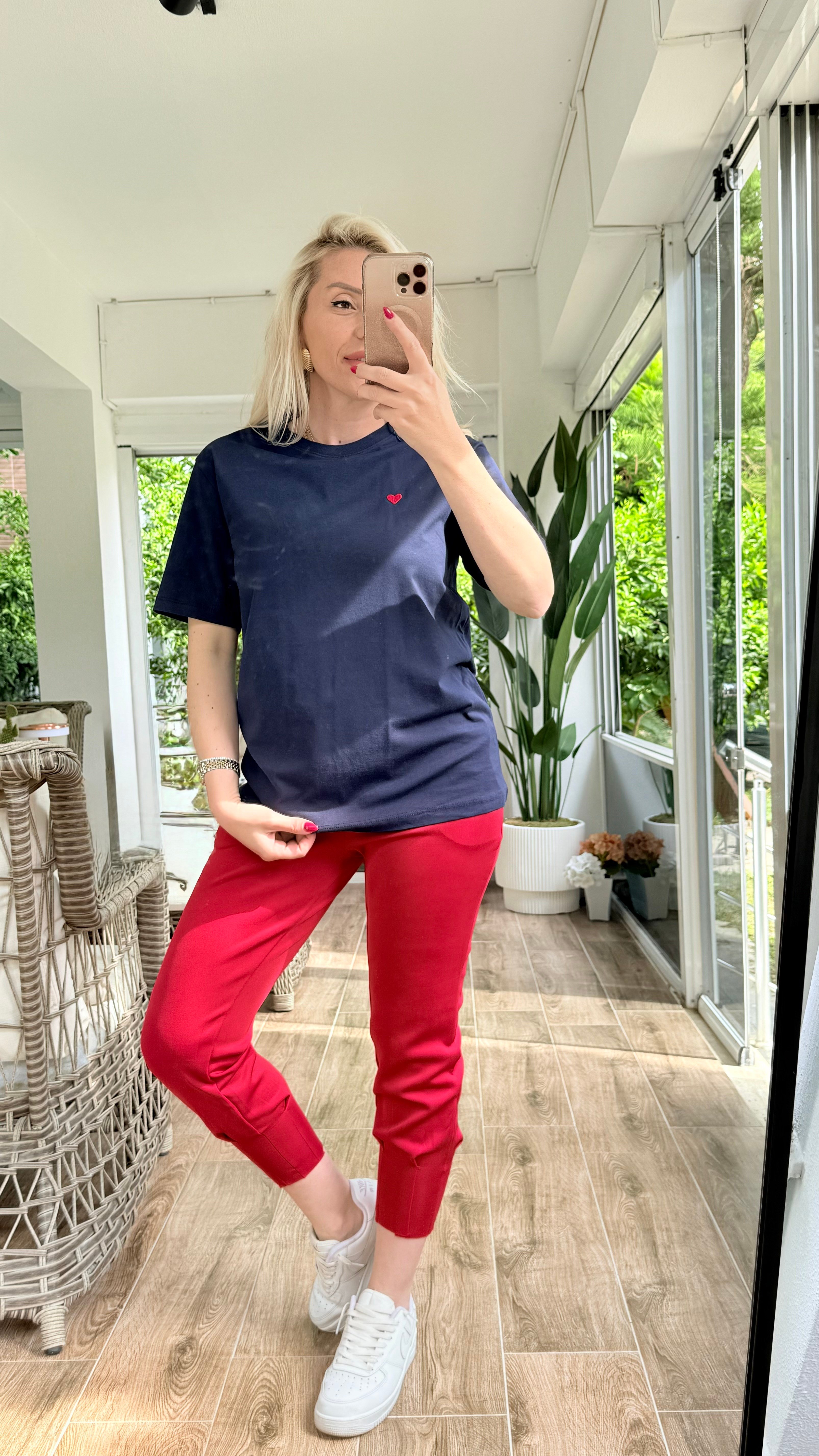 ELİNS LACİVERT TSHRT 