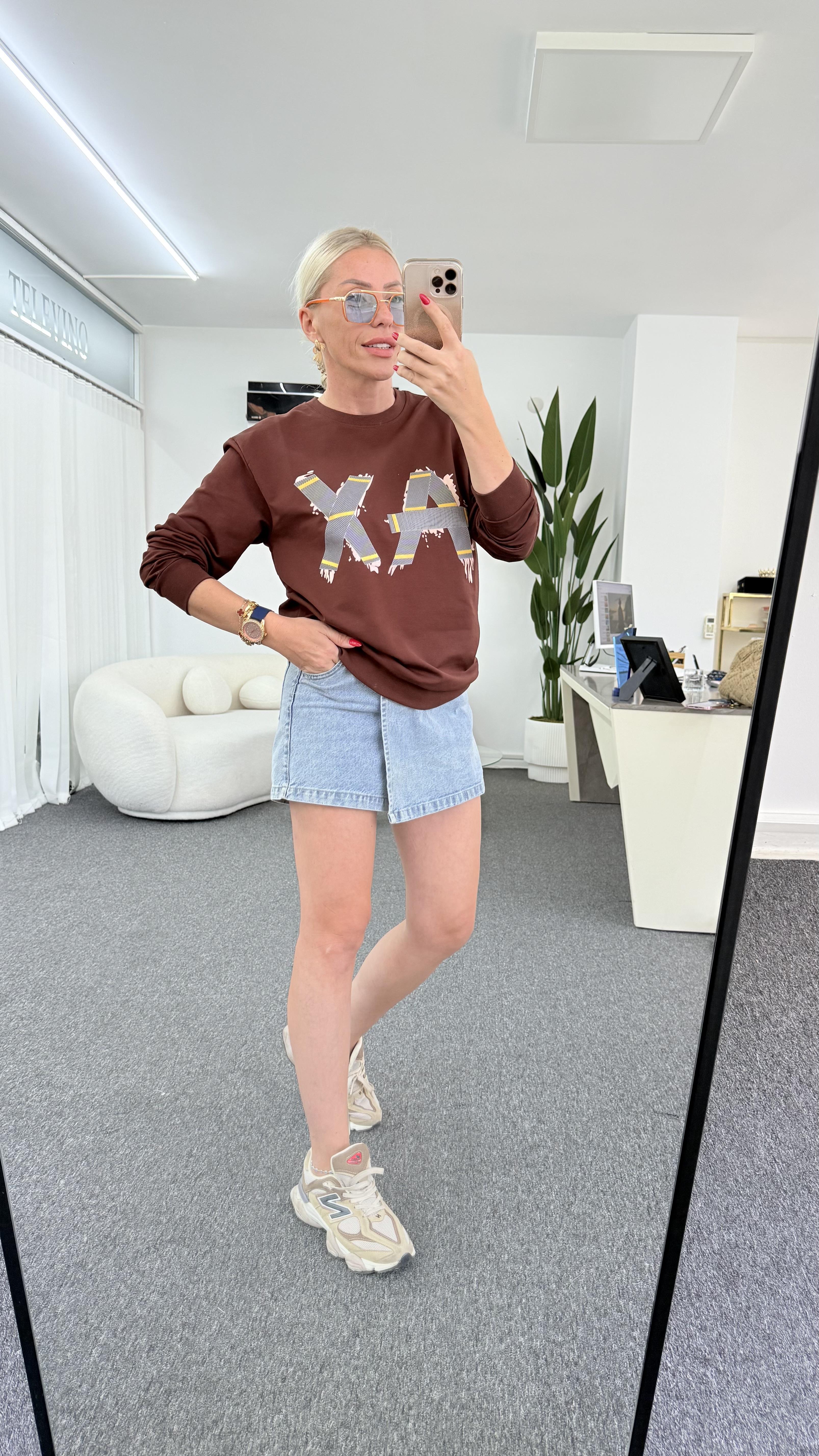 ERNS KAHVERENGİ SWEATSHIRT 