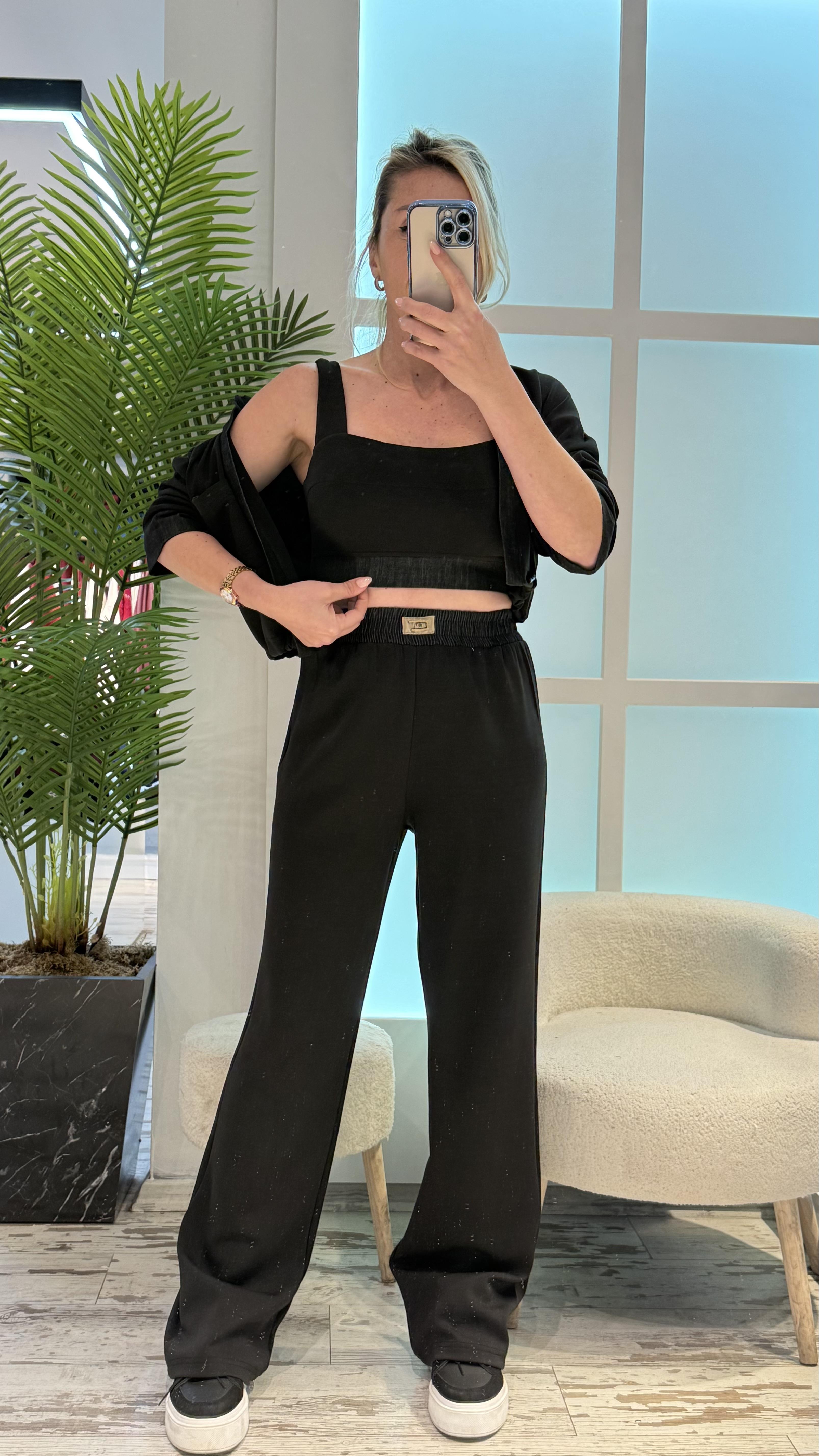 FELİCE SİYAH ÜÇLÜ TAKIM