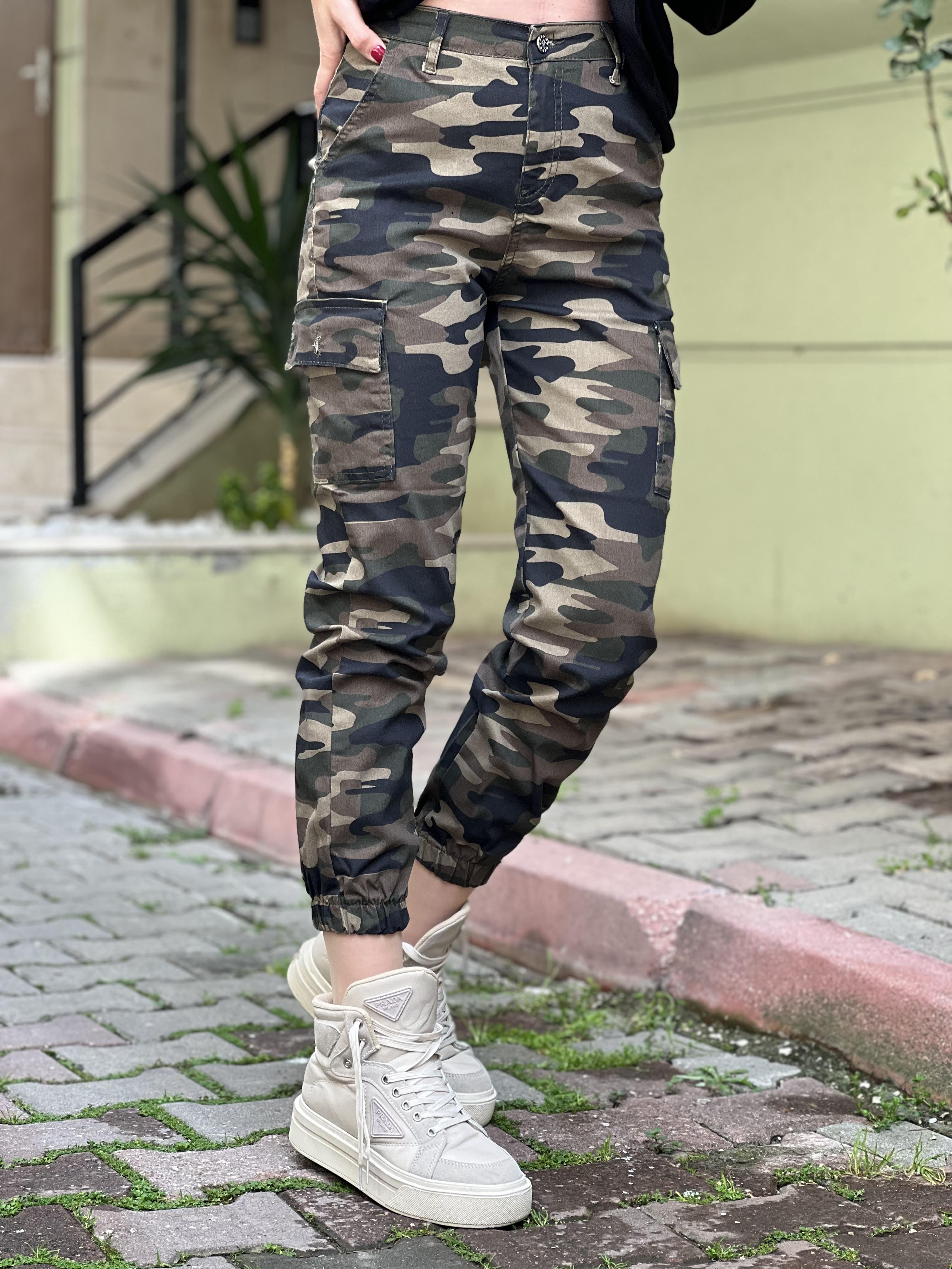 KAMUFLAJ KARGO PANTOLON