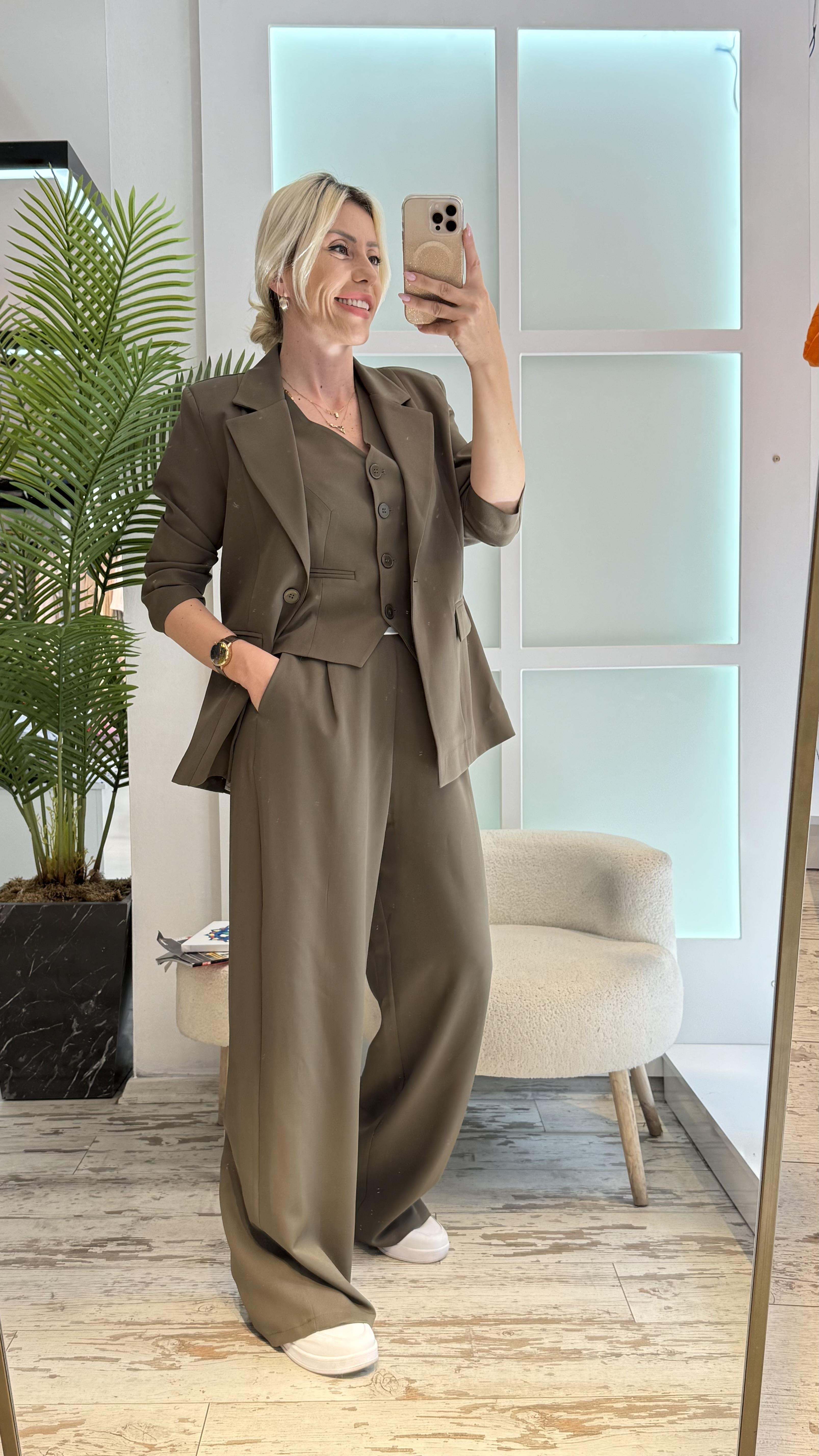 KNOX HAKİ YEŞİL TASARIM TAKIM