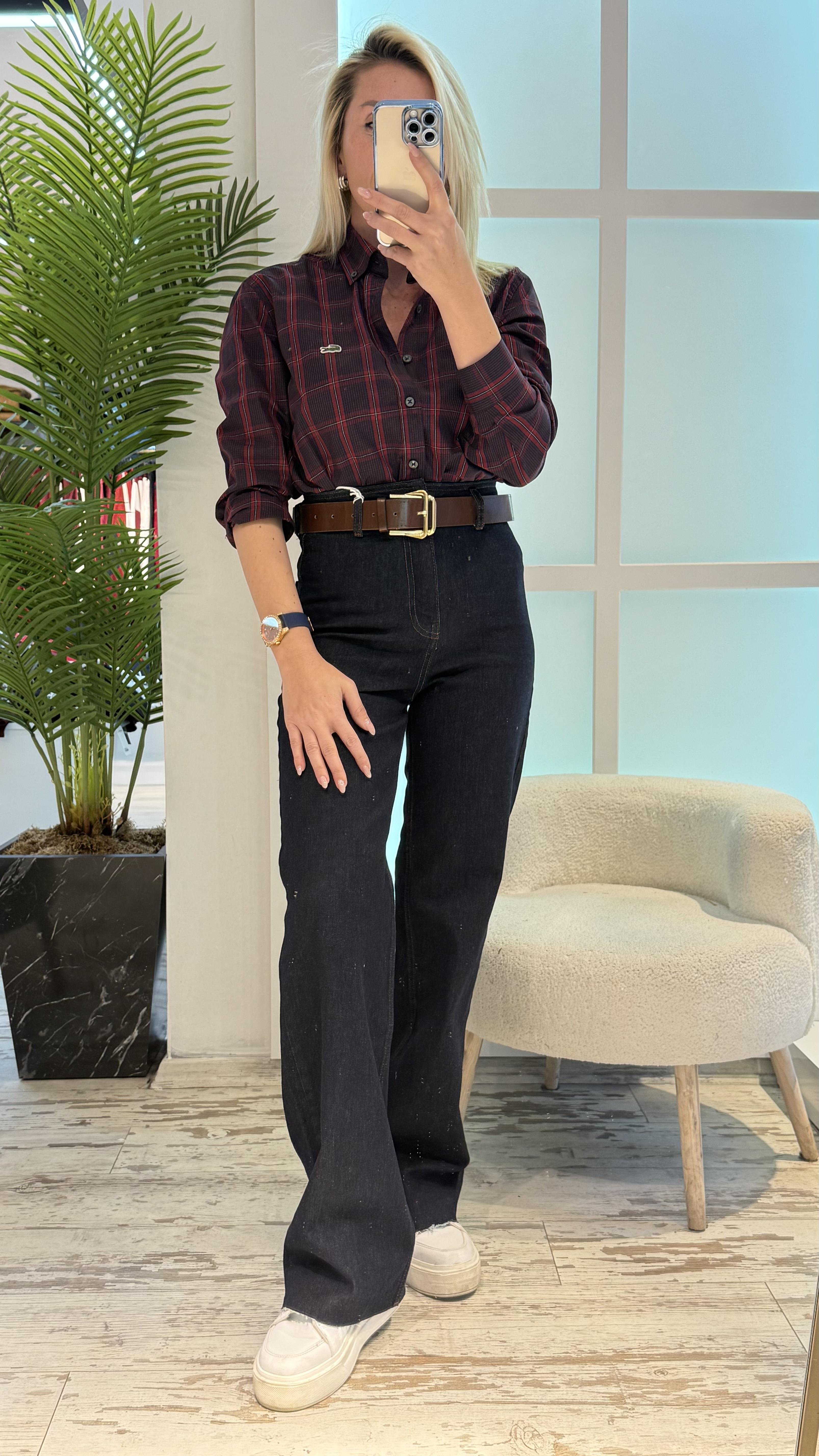 LİPA KOYU MAVİ PALAZZO JEAN