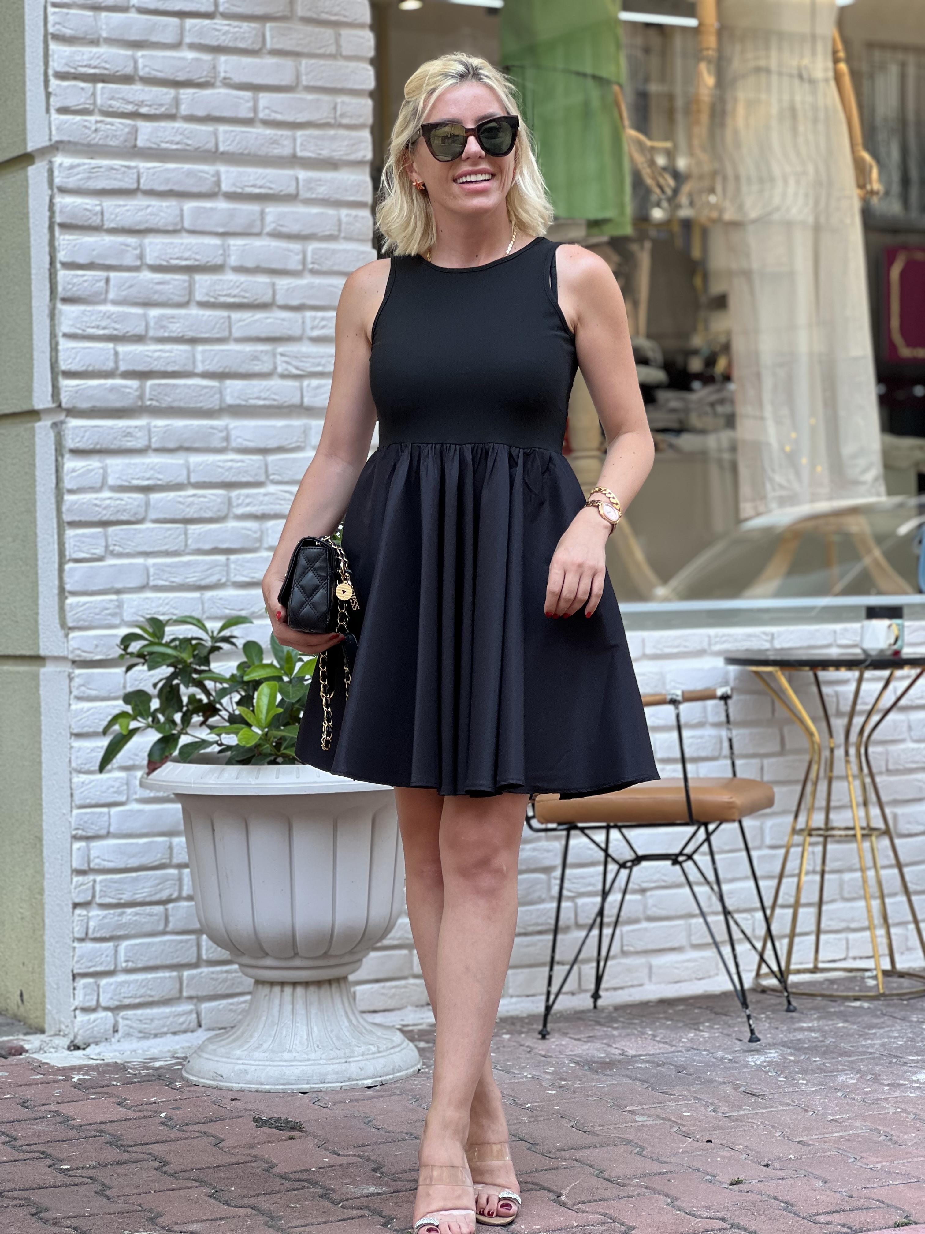 LOTTE SİYAH ELBİSE